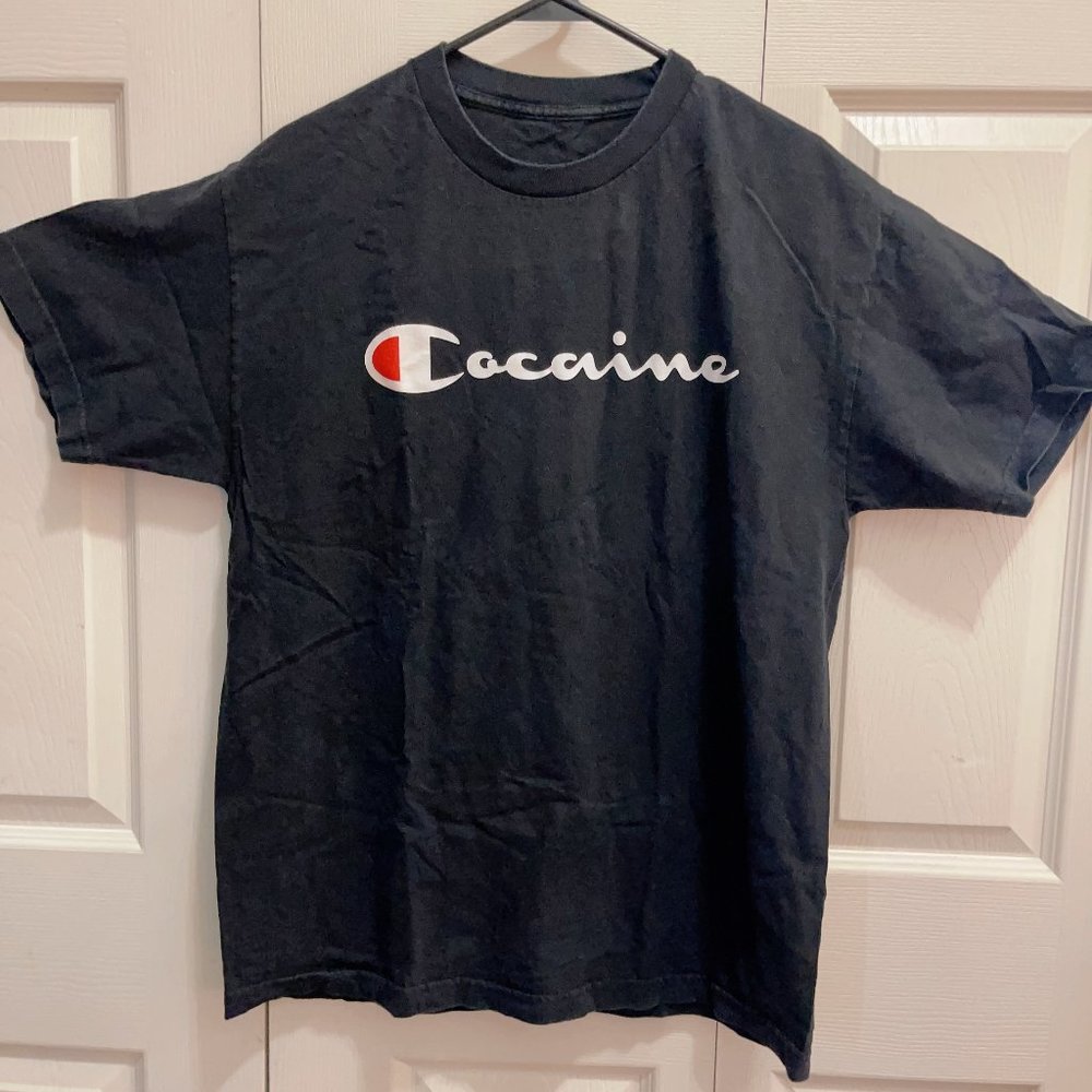 L | Black Cocaine (Champion Inspired) T-Shirt